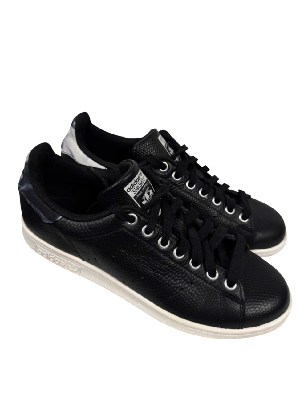 adidas Originals Stan Smith Leather Sneakers Black Athletic Casual Men's Size 8